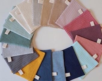 Washcloth, waffle weave, 100% cotton, many colors