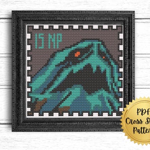 Esophagor Stamp Cross Stitch Pattern