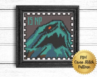 Esophagor Stamp Cross Stitch Pattern