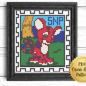 Mystery Island Kougra Stamp Cross Stitch Pattern