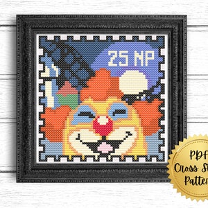 Carnival of Terror Stamp Neopets Cross Stitch Pattern