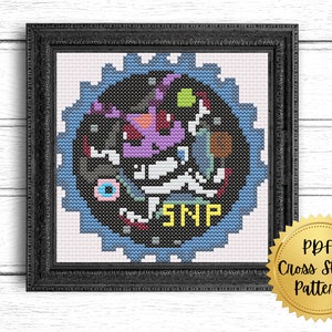 Zurroball Stamp Cross Stitch Pattern
