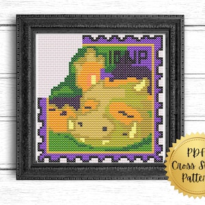 Turmaculus Stamp Cross Stitch Pattern