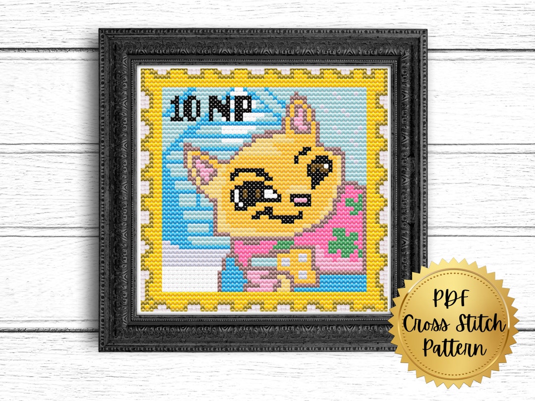 Scratchcard Kiosk Stamp Cross Stitch Pattern Etsy