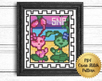 Mystery Island Aishas Stamp Cross Stitch Pattern