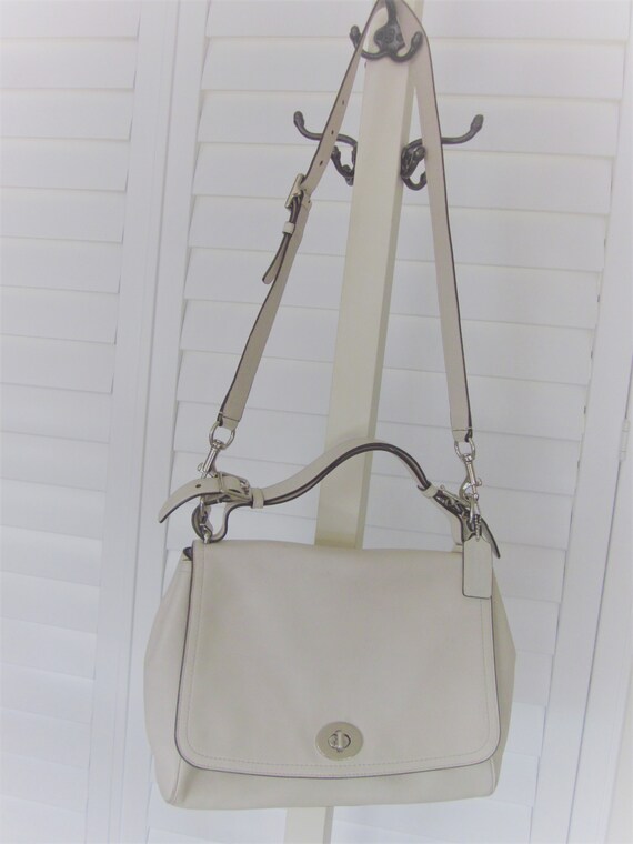 Vintage COACH Legacy ROMY Vanilla Leather Top - Etsy
