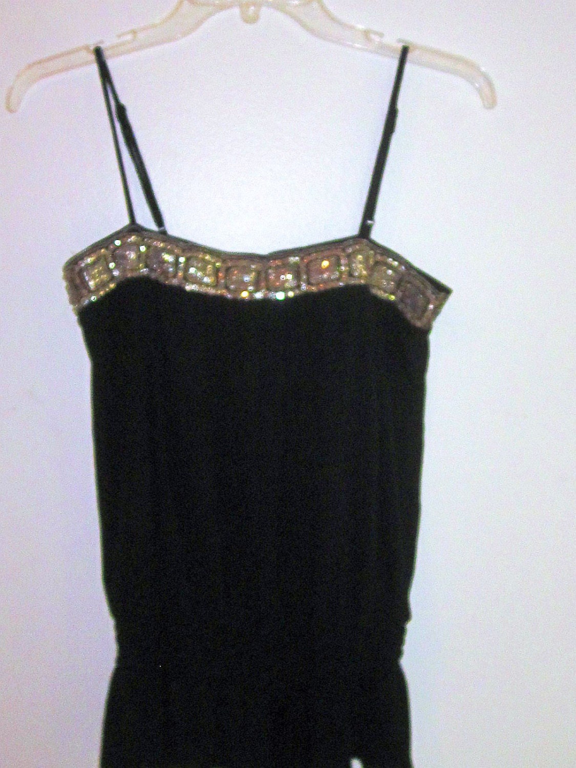 silver spaghetti strap top