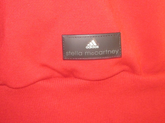 Vintage STELLA McCARTNEY ADIDAS Red Raglan Sleeve… - image 7