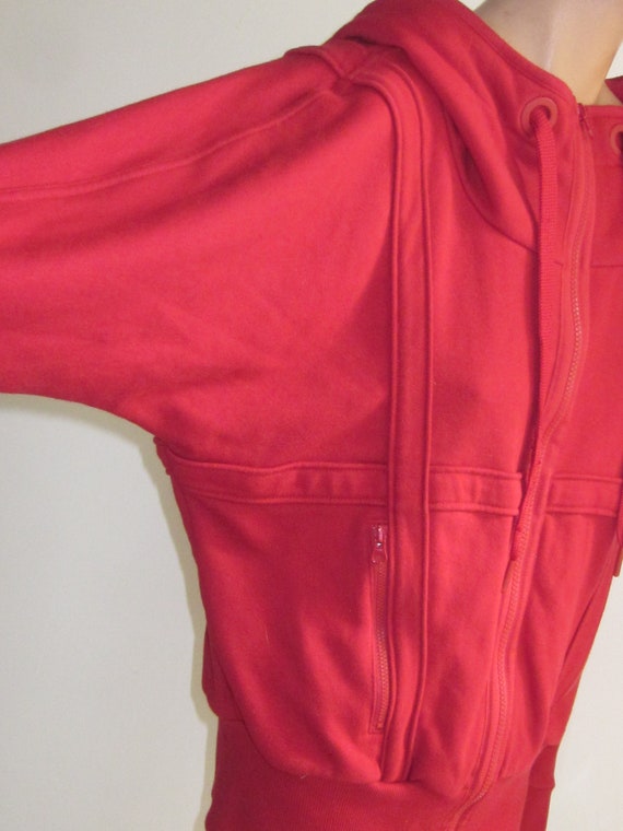 Vintage STELLA McCARTNEY ADIDAS Red Raglan Sleeve… - image 4