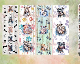 Pitbull pen wrap [PNG] Digital File| cute pitbull png|dog Mom png |dog png/ non transparent background / dog pen wrap-4 files