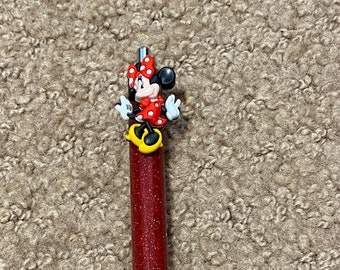 Glitter Gel Character pens, girl mouse glitter pen, red mouse pen