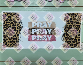 UV DTF 16 oz Glass can Ready to Apply| Pray on it, over it & through it | uvdtf wrap | Permanent decal | No heat needed | Waterproof