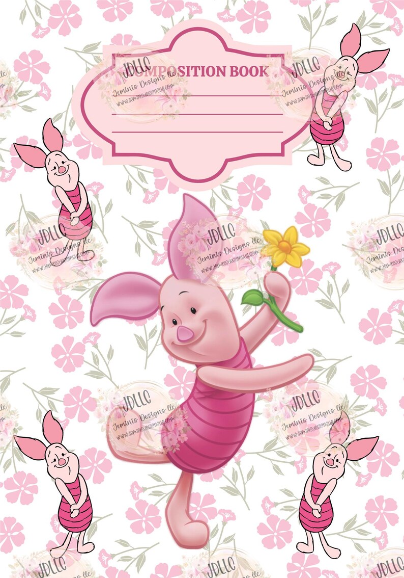 Composition Notebook PNG Digital File 5 Editable Template Bundle. Canva ...