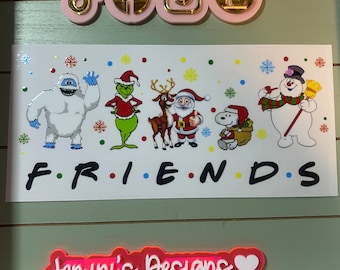 All the greats, Abominable, Rudolph, Grinch & Beagle and Frosty/  uvdtf 16oz uvdtf cup wrap ready to press | Friends