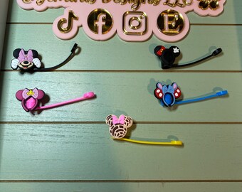 Straw topper Mouse ear’s design Straw tip cover compatible with most standard straw’s including Stanley