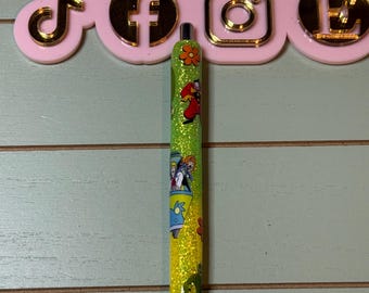mystery hound & friends| cartoon glitter pen/ mystery friends/ ghost fighters/monster hunters