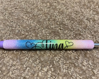 Glitter rainbow pens, Custom Glitter Pens-Vibrant colors, many colors to choose from