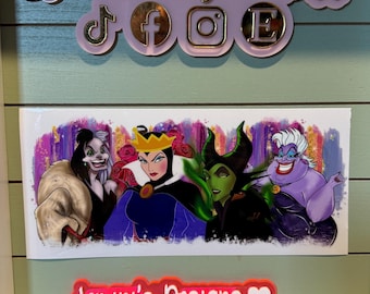 Mean girls, Sorceress and evil queen uvdtf wrap / ready to apply uvdtf cup wrap/ no heat needed  | villainess’s | uvdtf cup wrap
