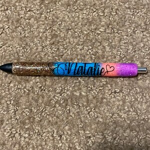Glitter beach pens, Custom Glitter Pens-Vibrant colors, many colors to choose from