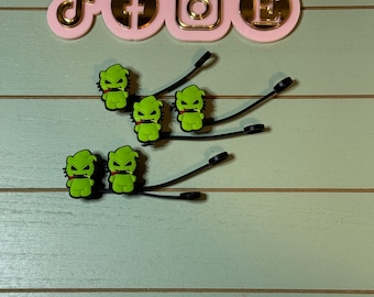 Straw topper Green guy/ oog/boog Straw tip cover compatible with most standard straw’s including Stanley/sraw cover/ straw buddy
