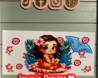 UV DTF Ready to press|  princess floral| uvdtf  | uvdtf wrap | Permanent decal | No heat needed | Waterproof