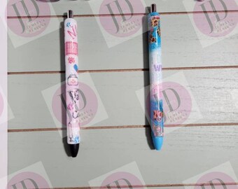 Nurse pen/ patience/caring/ I deal with trauma not drama pen wrap Glitter pen, pen wrap with Lots of vibrant colors and glitter