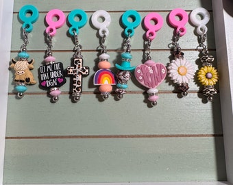 Straw Charms, bead Straw accessories/Straw buddies/decorative straw charms/ not straw covers/ silicone straw accessory choice of pictured