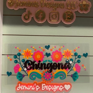 UV DTF Ready to Apply| Chingona floral wrap vibrant colors | uvdtf wrap | Permanent decal | No heat needed | Waterproof materia