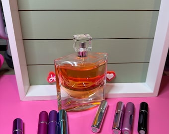 Mini perfume atomizer/ perfume bottle for travel/ purse/backpack or pocket.  5ml aluminum perfume bottle/ mini perfume bottle