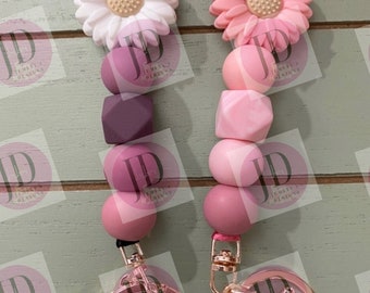 Silicone Sunflower lanyards /Custom Bead lanyards//Bead lanyard/bead badge holder /bead Keychain