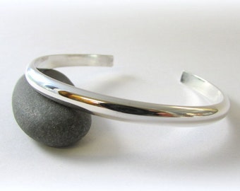 Handmade Wide Sterling Silver Cuff Bracelet, USA