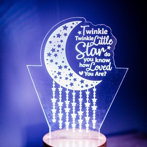 Kids night light, personalized night light, custom name night light, baby shower gift, Little Star night light, Nursery Decor, newborn gift