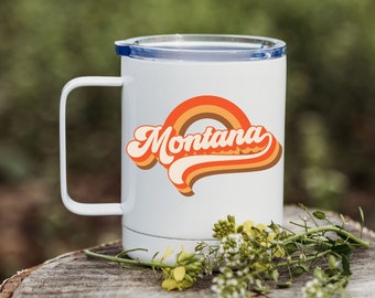 Retro Montana Coffee Tumbler