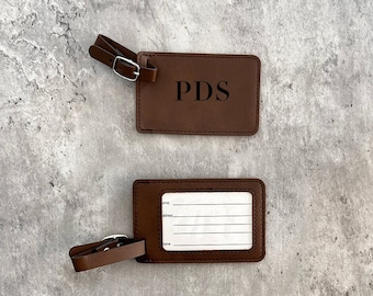 Personalized luggage tag, Leather luggage tag, Personalized Travel Gift, Personalized Gifts, Groomsman gift, leather accessory, suitcase tag
