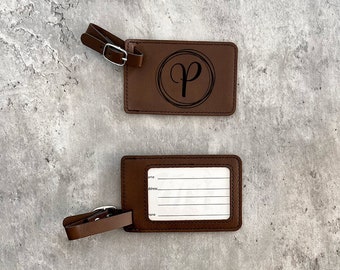 Personalized luggage tag, Leather luggage tag, Personalized Travel Gift, Personalized Gifts, Groomsman gift, leather accessory, suitcase tag
