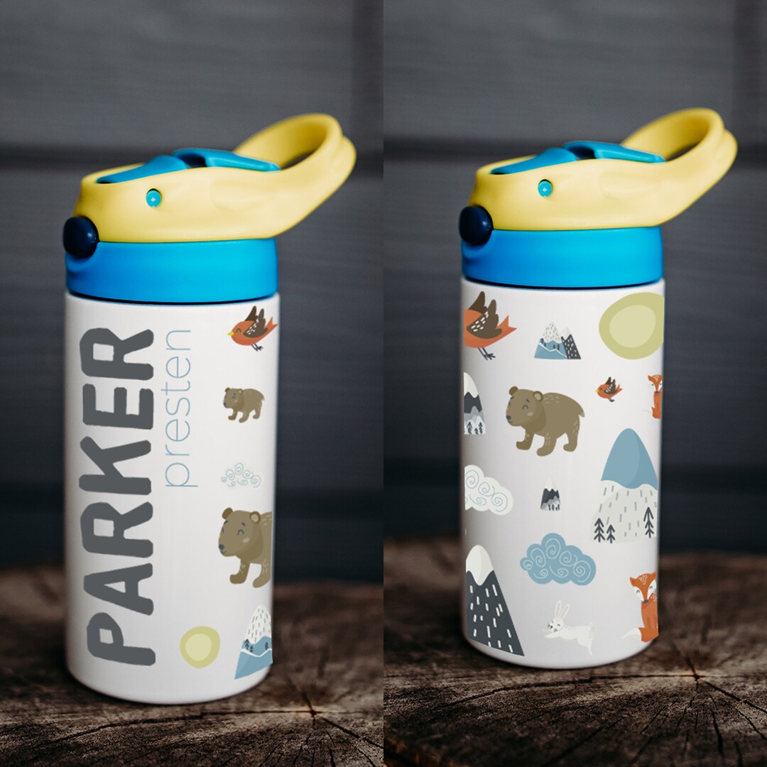 Personalized Water Bottle, Kids Water Bottle, Kid Name Water Bottle ...