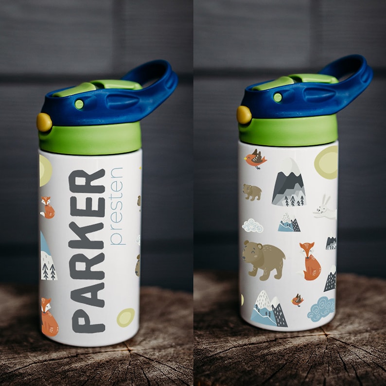 Personalized Water Bottle, Kids Water Bottle, Kid Name Water Bottle ...