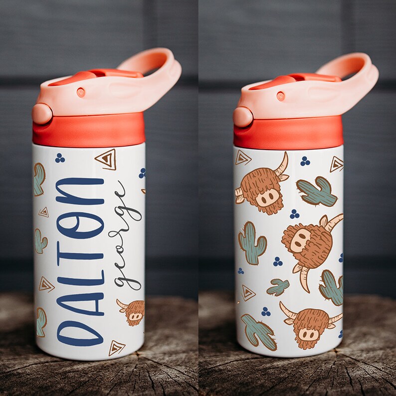 Personalized Water Bottle, Kids Water Bottle, Kid Name Water Bottle ...