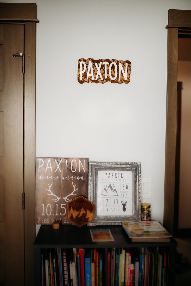 Personalized Name Sign Baby Room Name Sign Nursery Sign Cut Etsy