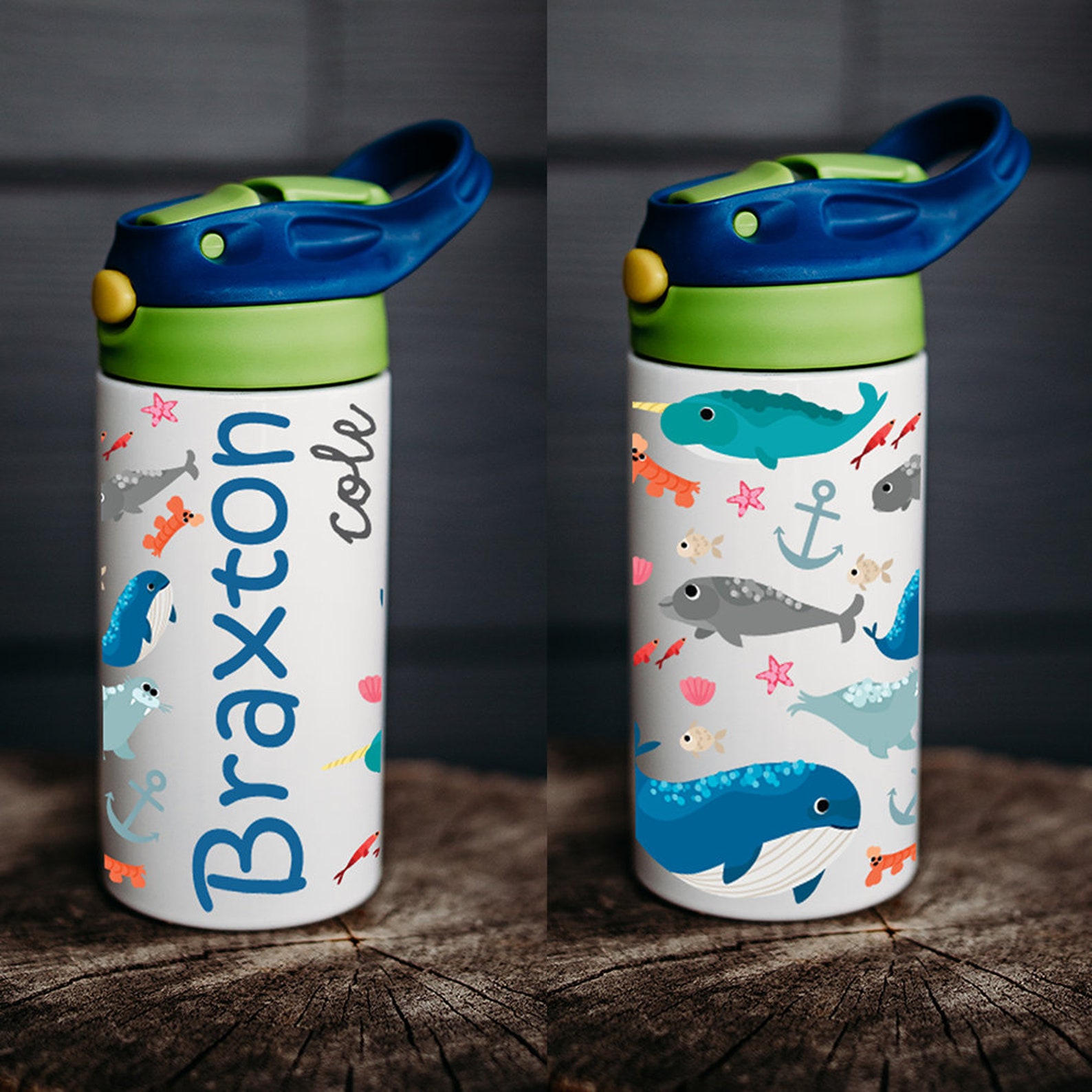 Personalized Water Bottle, Kids Water Bottle, Kid Name Water Bottle ...