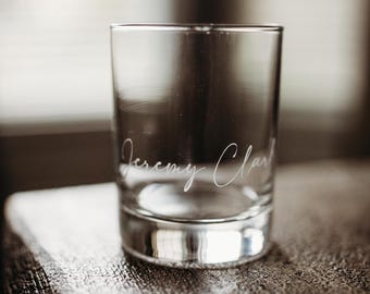 Groomsmen Whiskey Glasses, Groomsmen Gift Idea, Engraved Old Fashion, Personalized Groomsmen Gift, Best Man Gift, Gift for Men, Etched Glass