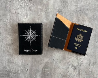 Personalized passport holder, Leather passport holder, Personalized Travel, Personalized Gifts, Groomsman gift, personalized passport cover