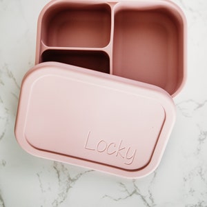 Silicone lunch box, personalized lunch box, bento box, custom lunch box, back to school, school lunch box, custom bento box, gifts for kids