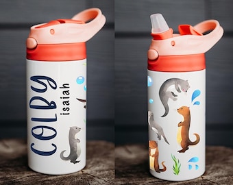 Personalized water bottle, kids water bottle, kid name water bottle, Back to school gift, personalized kids cup, kids tumbler, kid cup