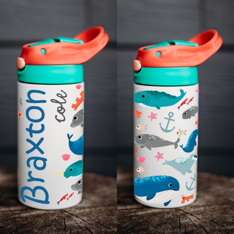 Personalized Water Bottle, Kids Water Bottle, Kid Name Water Bottle ...