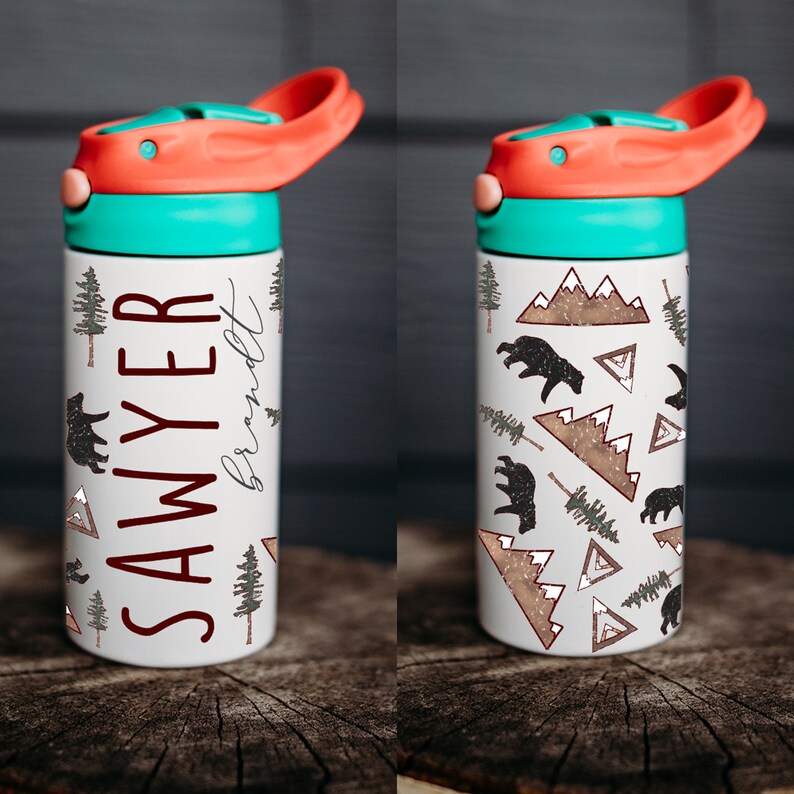 Personalized Water Bottle, Kids Water Bottle, Kid Name Water Bottle ...