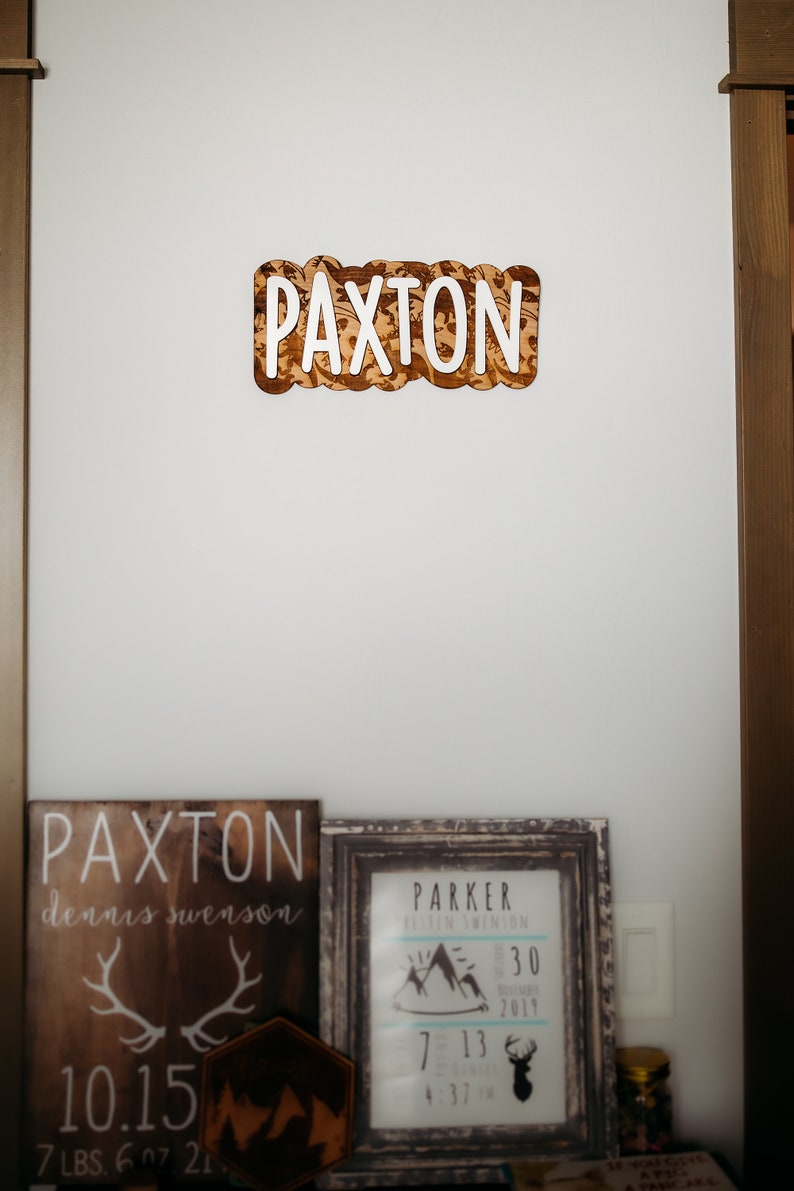 Personalized Name Sign Baby Room Name Sign Nursery Sign Cut Etsy