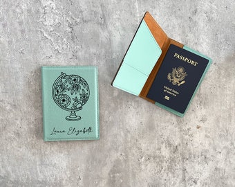 Personalized passport holder, Leather passport holder, Personalized Travel, Personalized Gifts, Groomsman gift, personalized passport cover