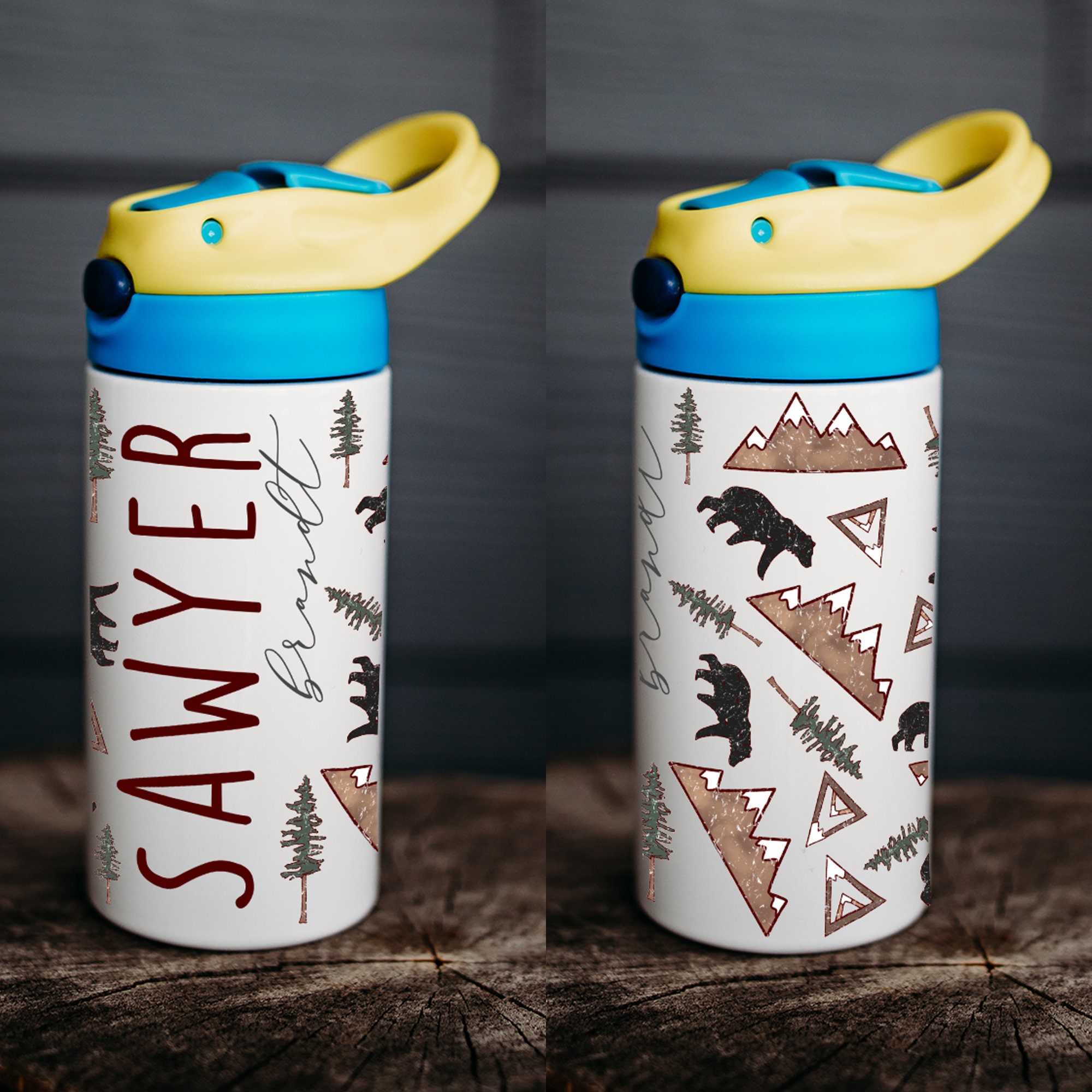 Personalized Water Bottle, Kids Water Bottle, Kid Name Water Bottle ...