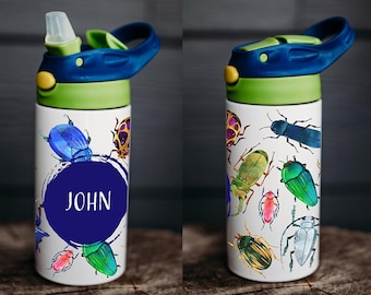 Personalized water bottle, kids water bottle, kid name water bottle, Back to school gift, personalized kids cup, kids tumbler, kid cup